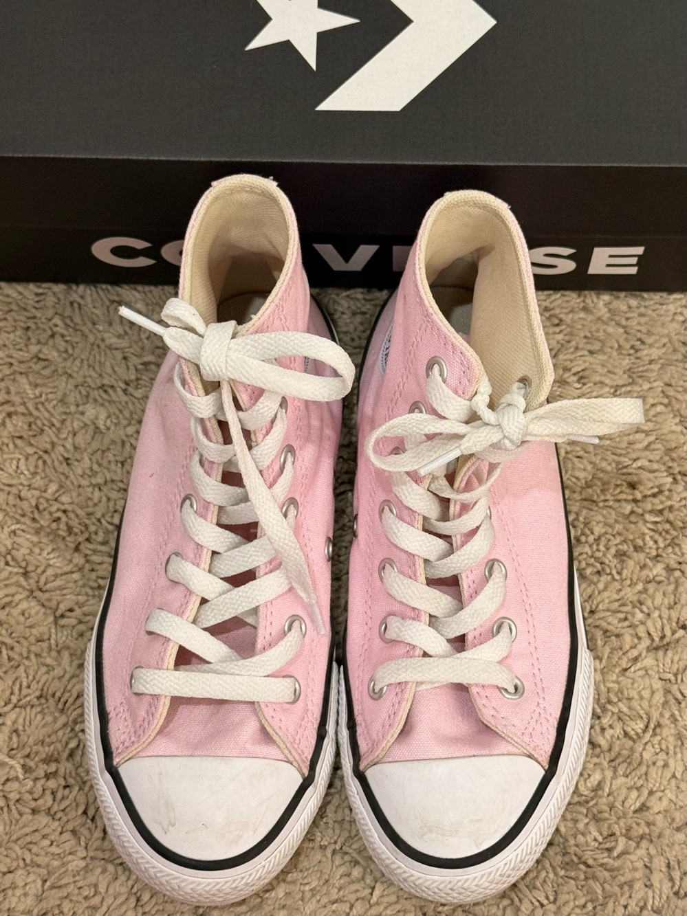 Converse Chuck Taylor All Star High-Top Sneaker - Little Kid - Pink Foam size 2 - Picture 8 of 12